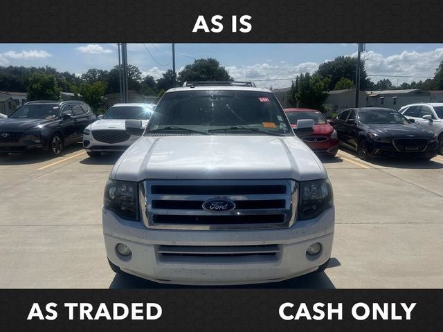 2014 Ford Expedition Limited in White Platinum Clearcoat Metallic — front three-quarter view