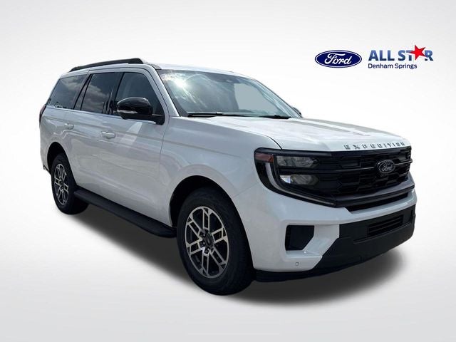 2026 Ford Expedition Active in Star White Metallic Tri-Coat — front three-quarter view